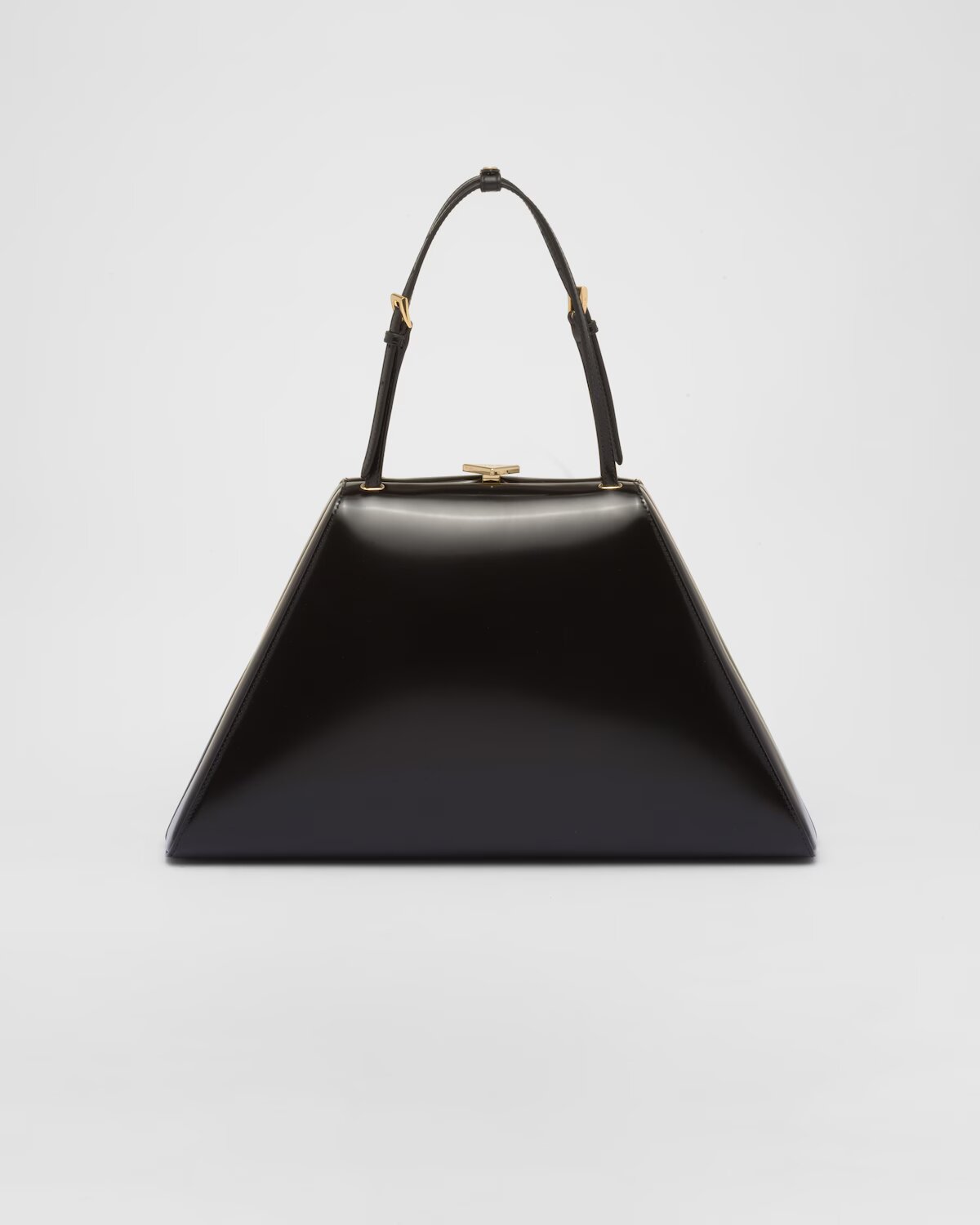 Medium brushed leather handbag-prada